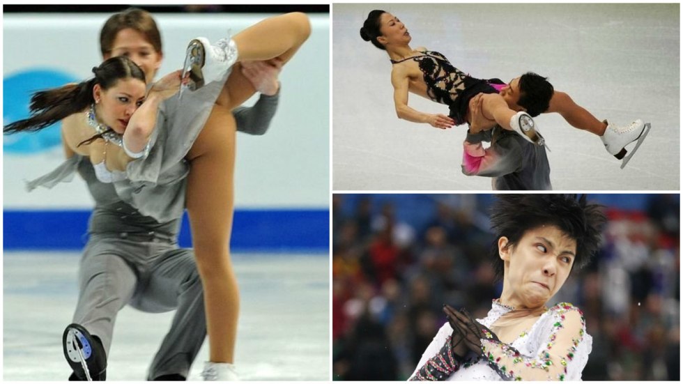 Funny incident in figure skating