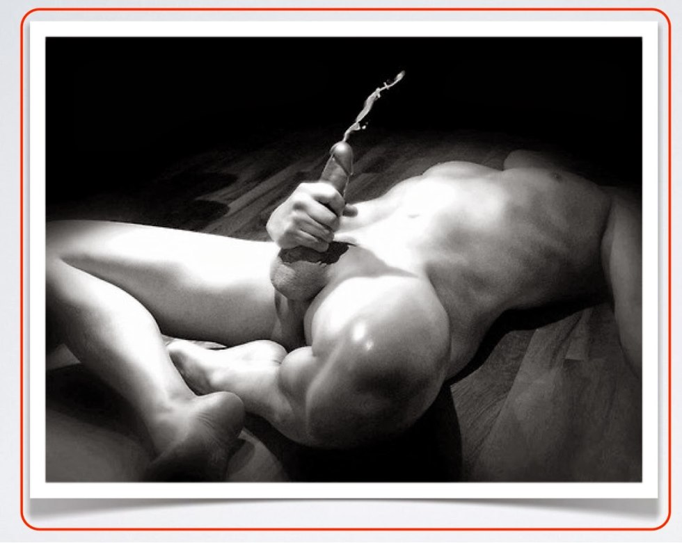 Art photo of a male member