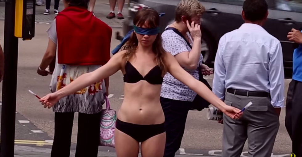 Girl Shoplifting Forced to Strip in Movie