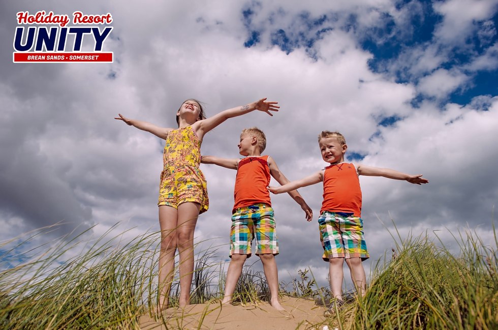Mother and child on the beach