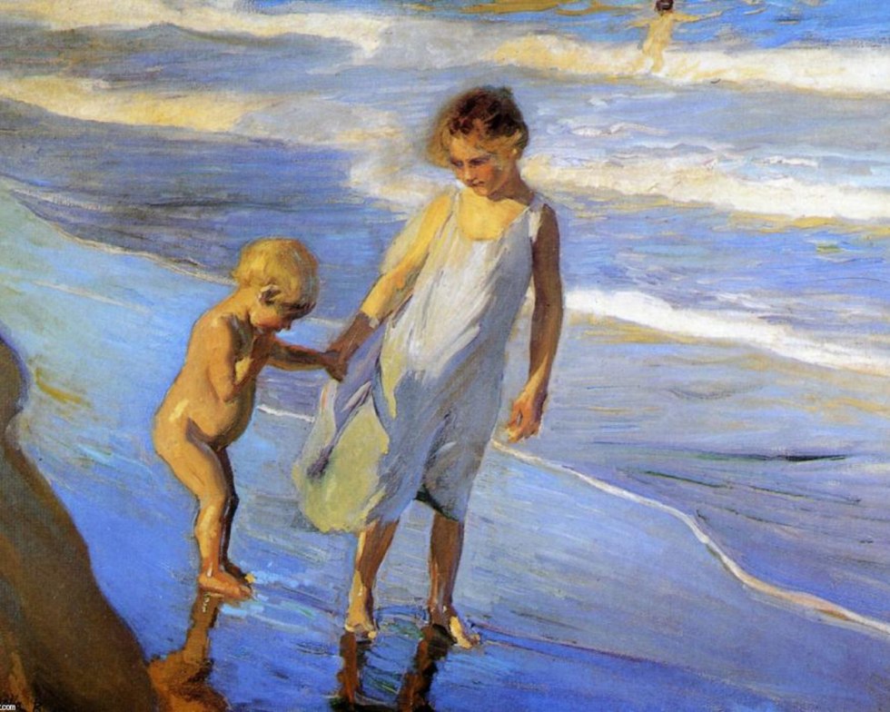 Family by the sea teenagers