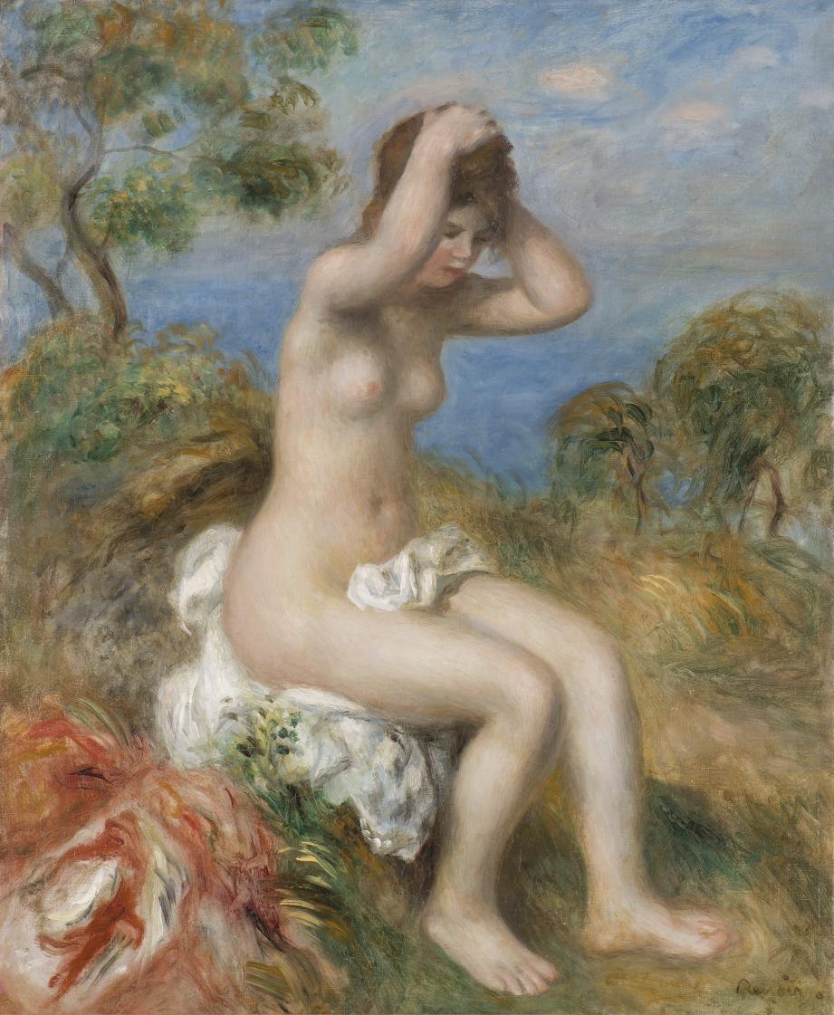 Beautiful girl in the bathroom