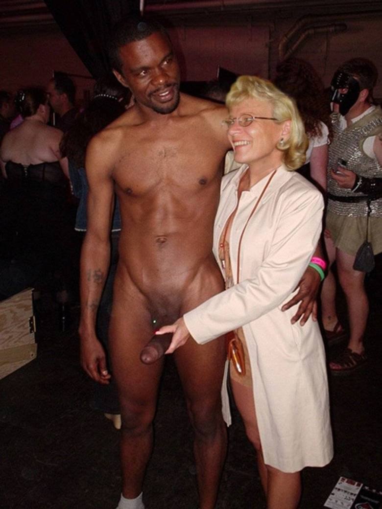 Naked blacks and dressed women