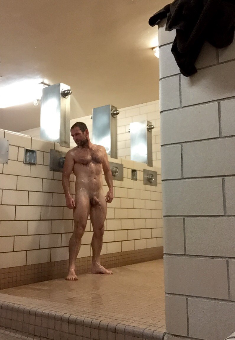 Naked young guys in the shower