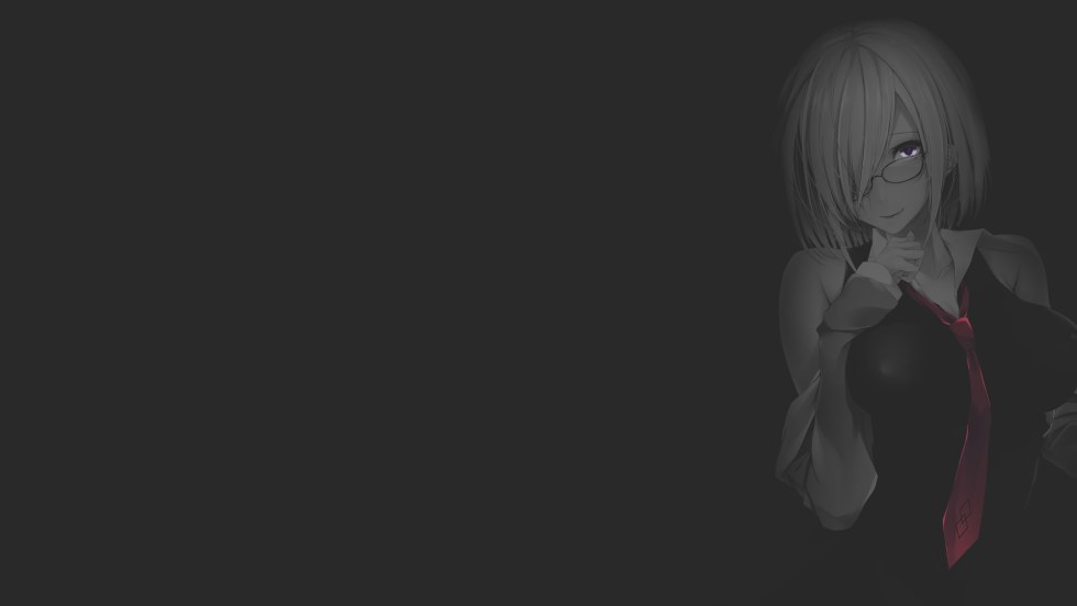 Anime girls on a dark background