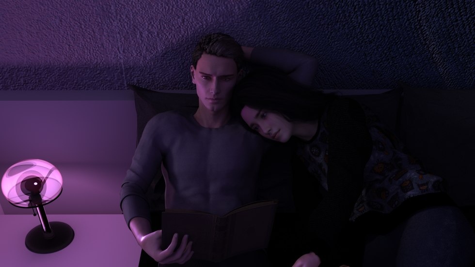 Girl plasterers the wall nude