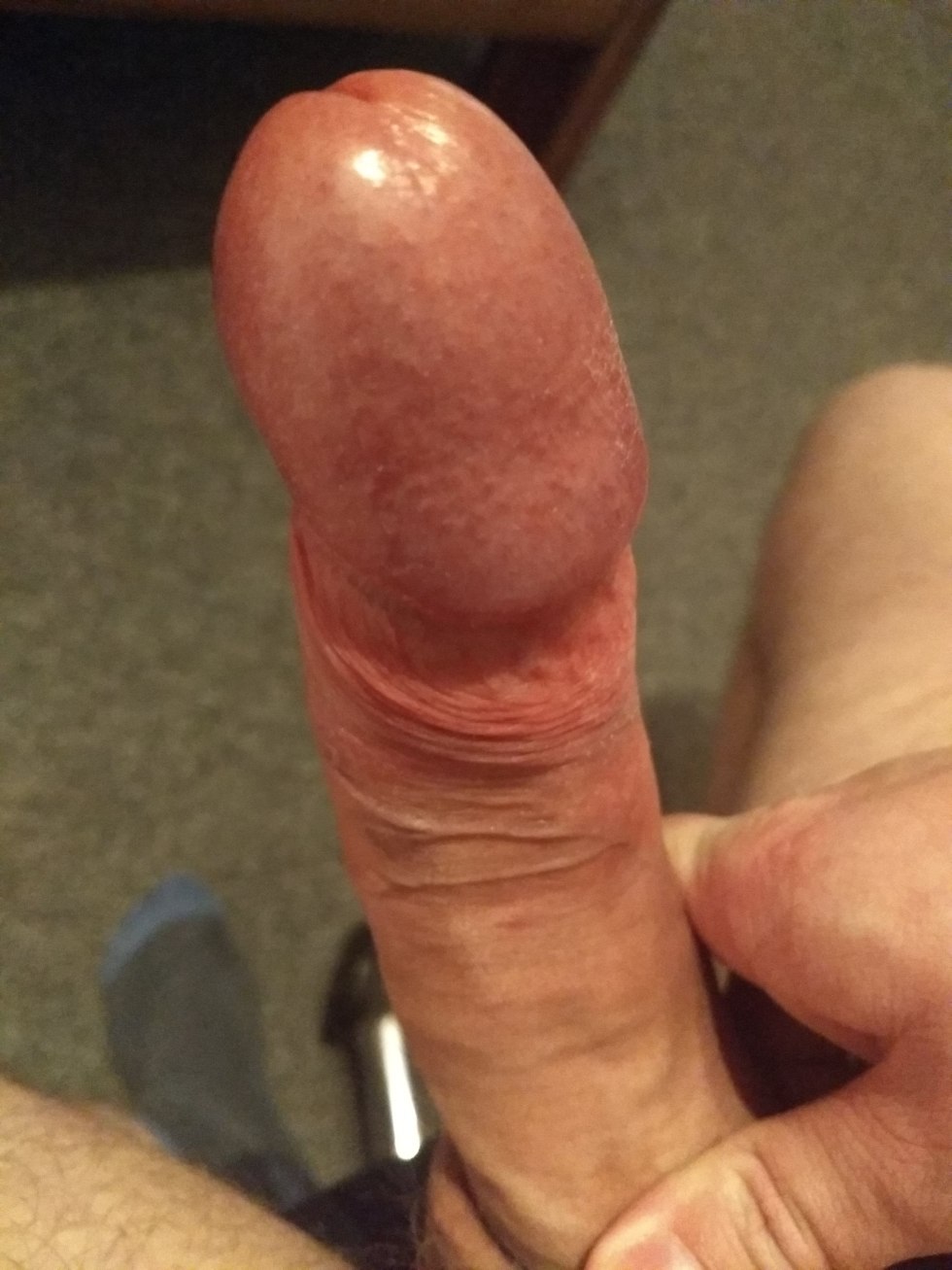 Huge cock on the face of a girl