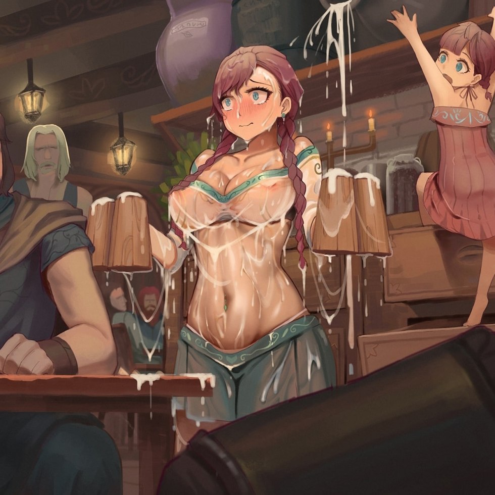 Anime Girl in Tavern