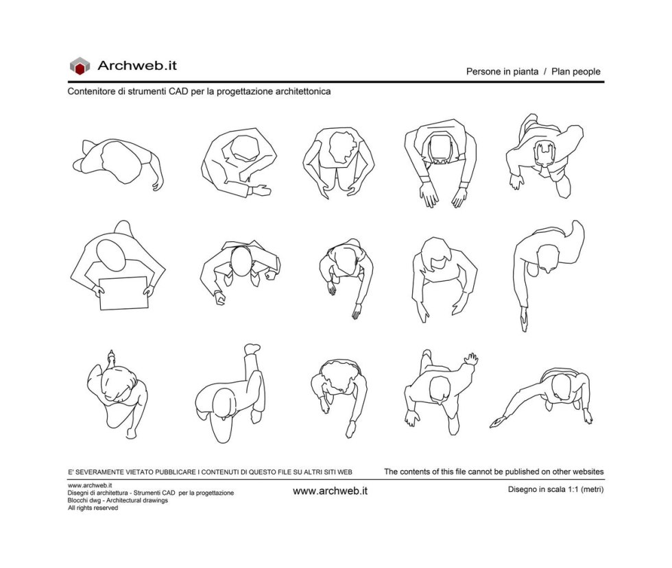The contours of a person in full height in front and behind
