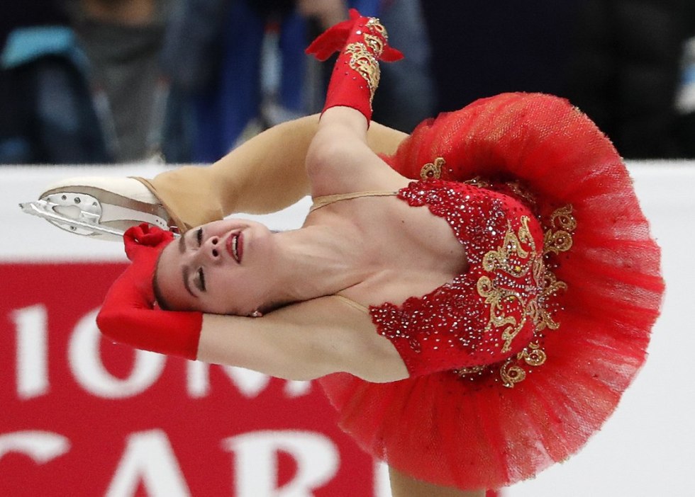 Alina Zagitova in red