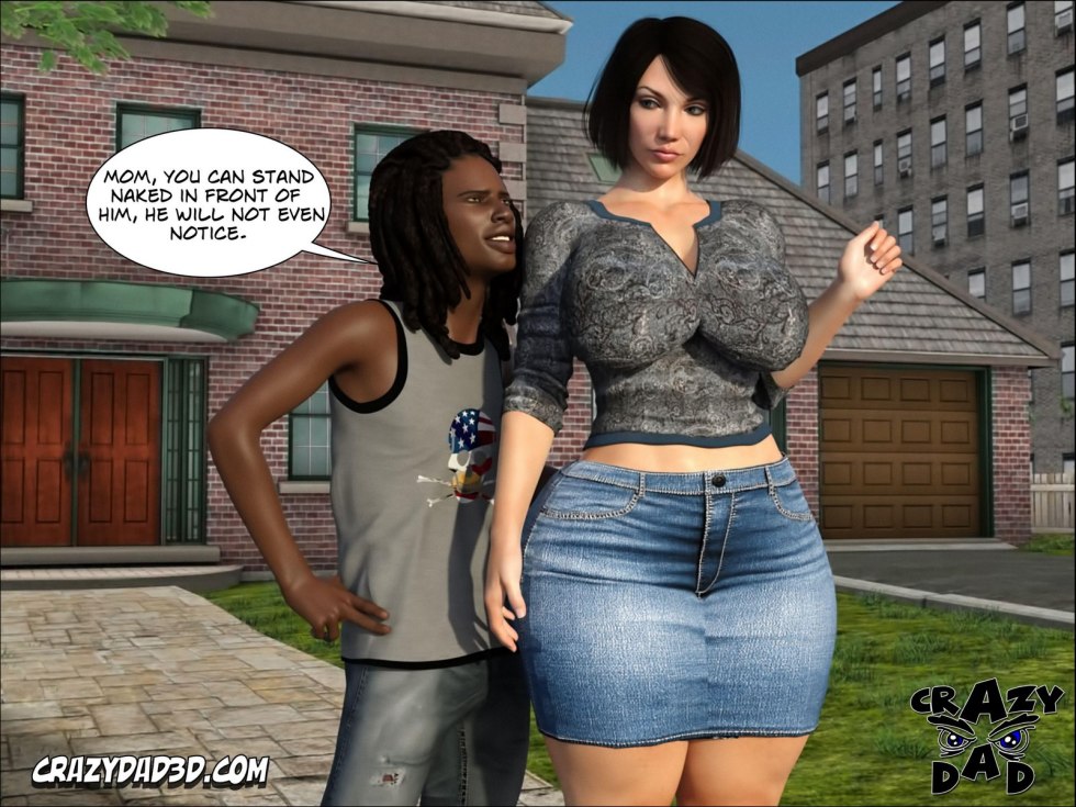 The adoptive mother is comic