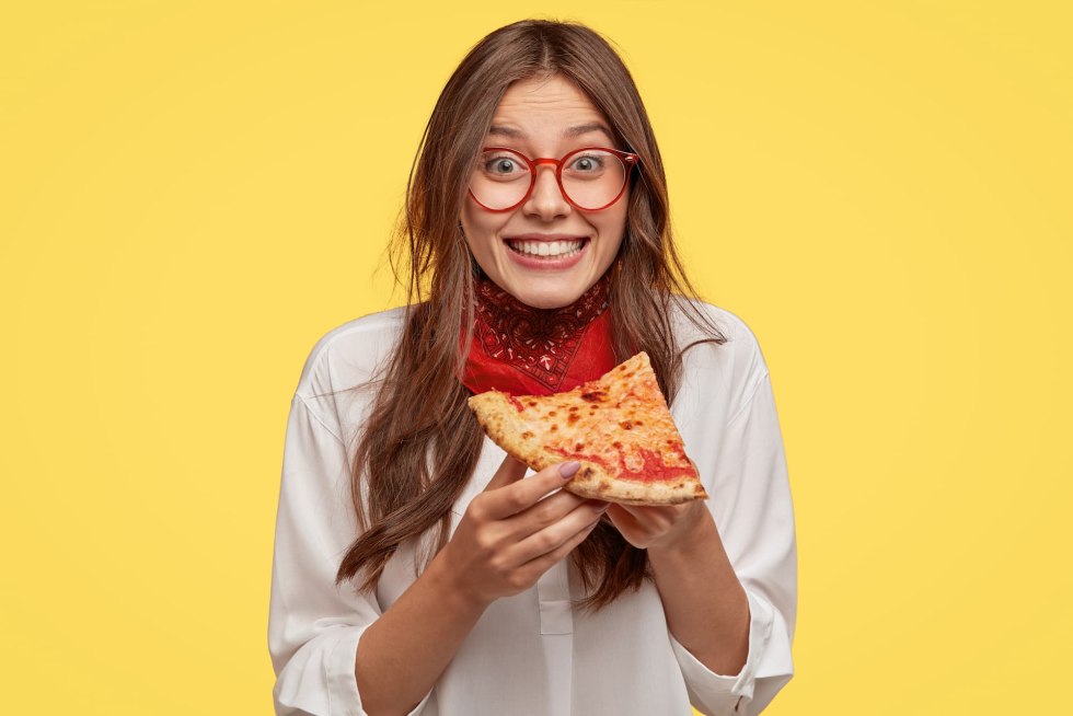 Evening with pizza
