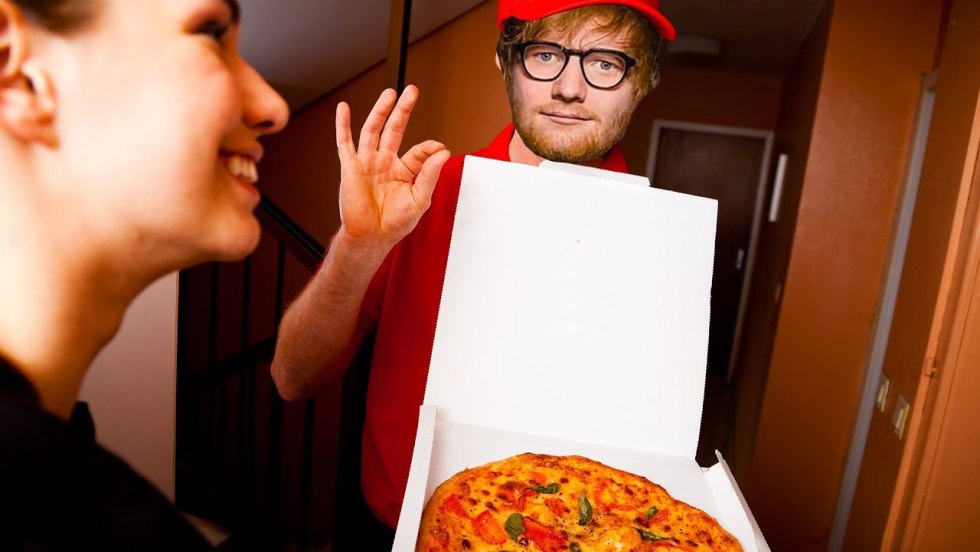 They brought pizza