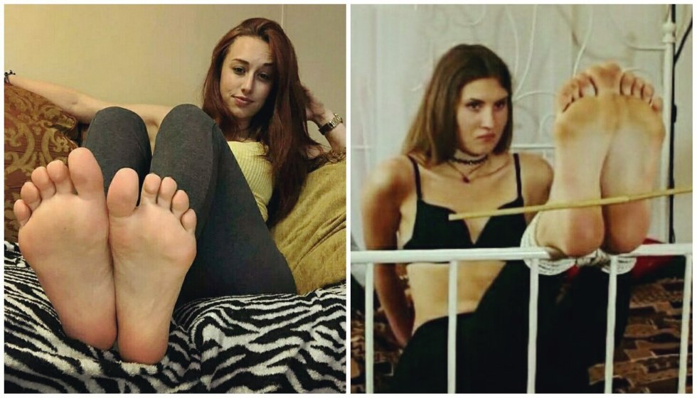 Girl Prooping on the feet