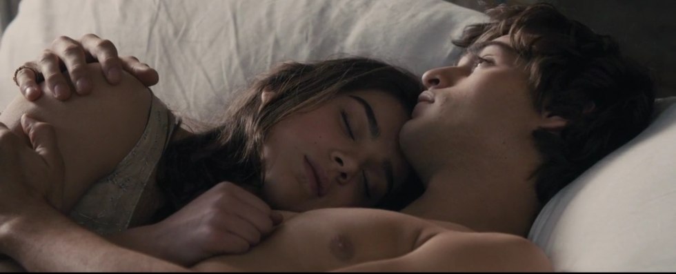 Man and woman in bed