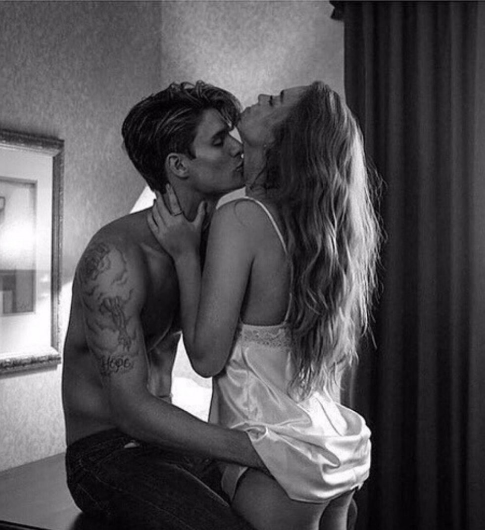 Love passions in bed