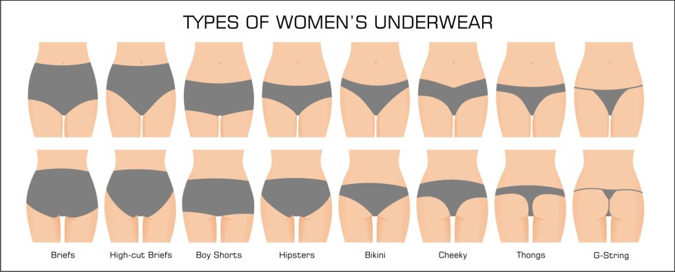 Forms of female panties name