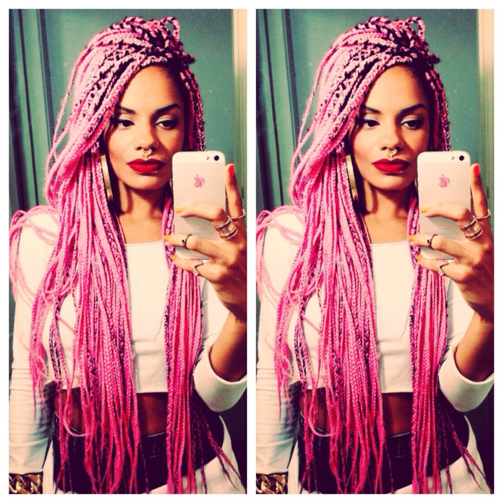 Girl hairstyle behind