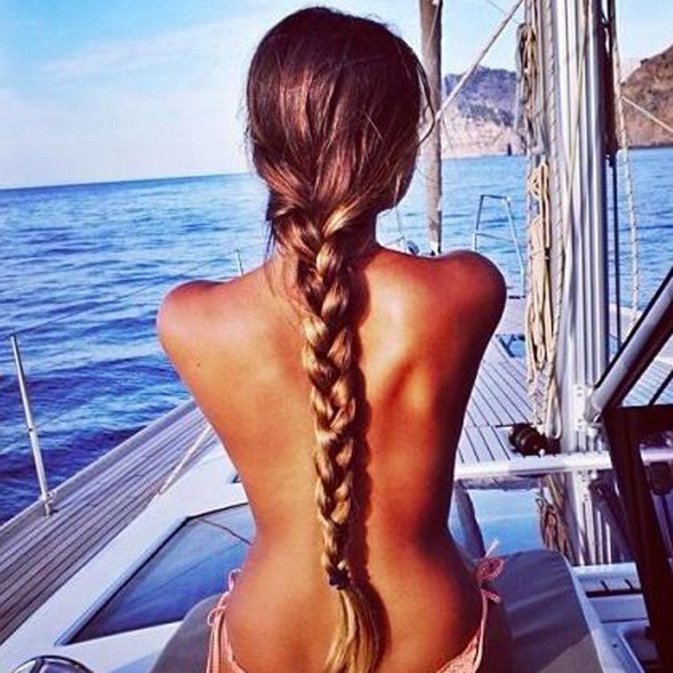 2 French braids with kanecalon