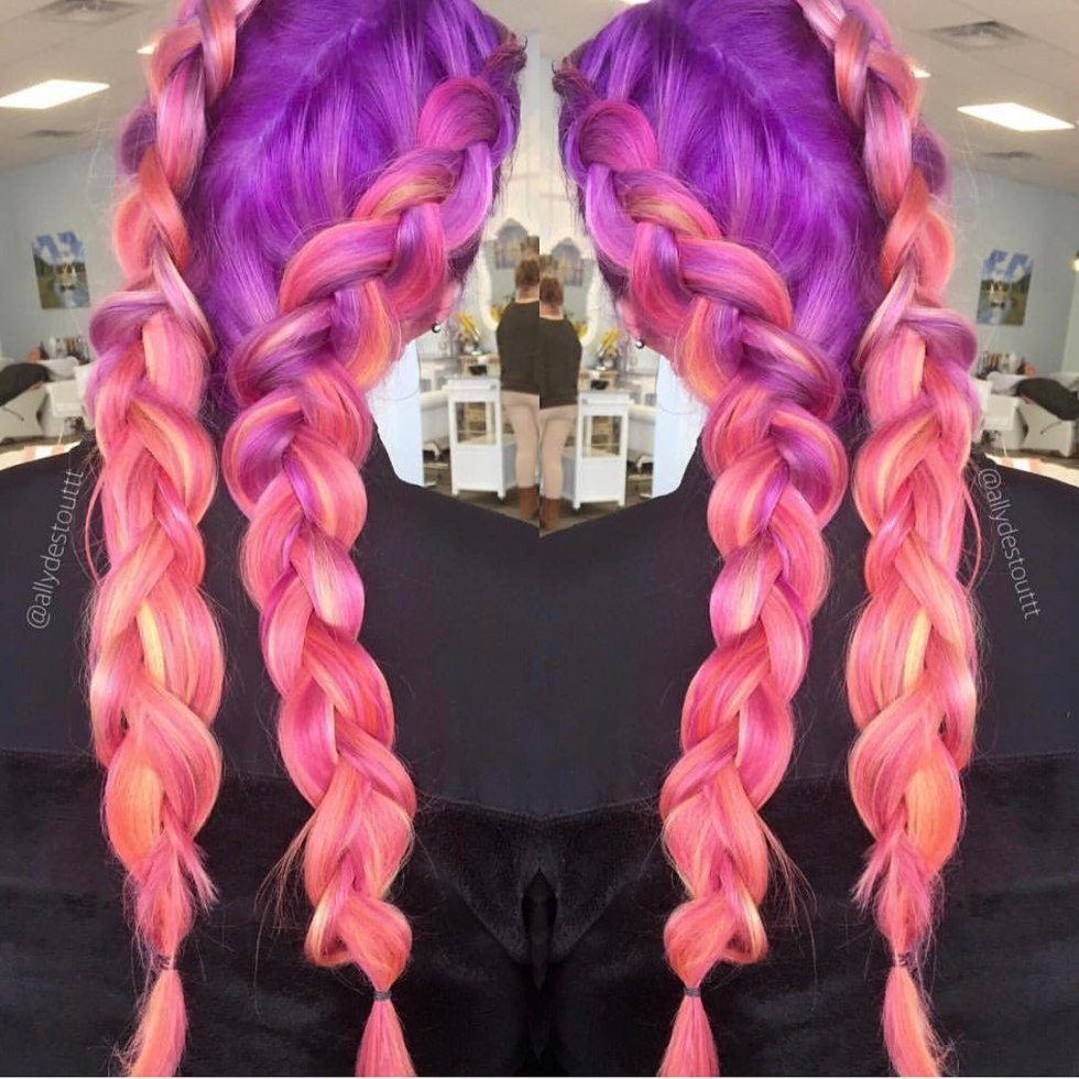 Senegal braids split