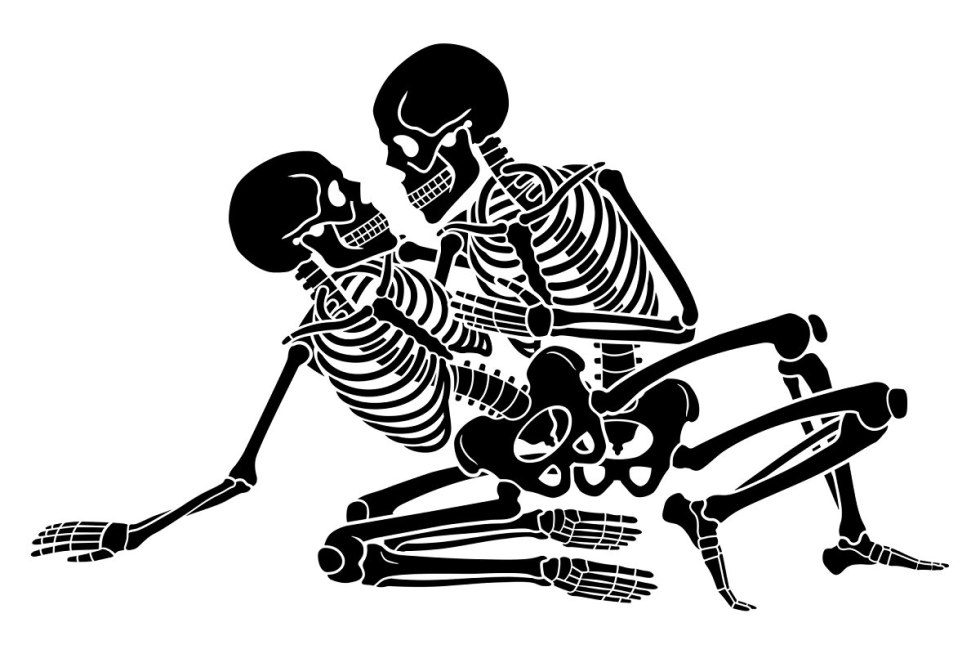 Camaisuters with skeletons drawing