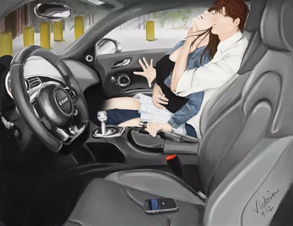 Beautiful suction in the car