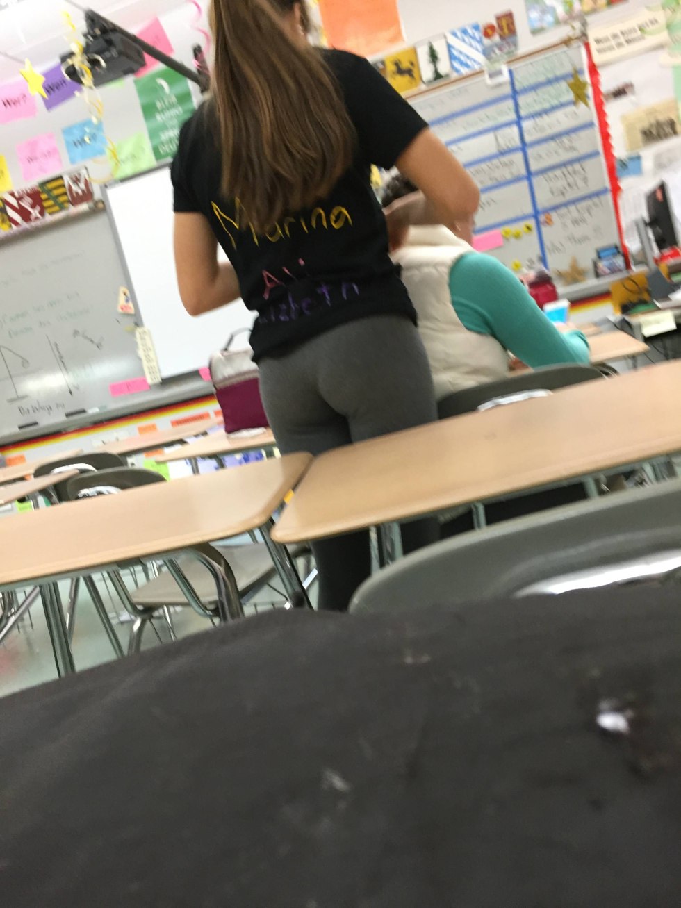 Ariel Piper in shorts