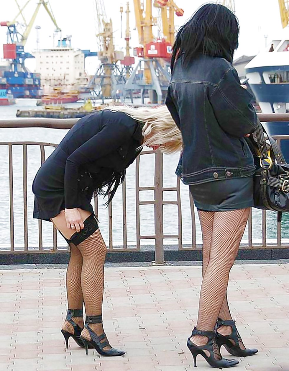 Juicy ladies in short skirts