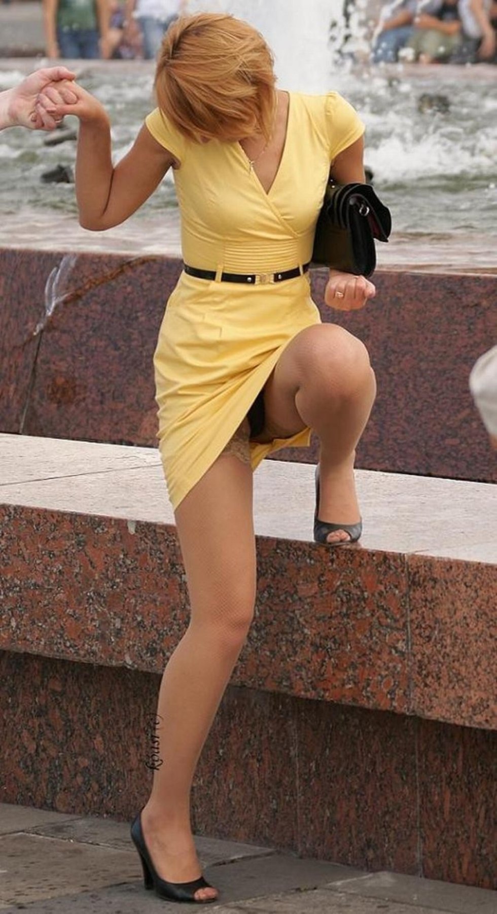 Under a dress in women aged