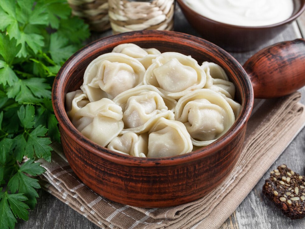 Ural dumplings of a dish