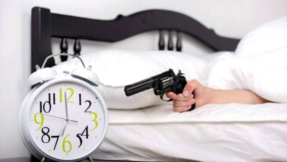 A woman is hot under the blanket