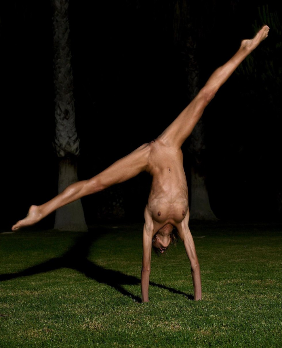 Beautiful naked gymnasts