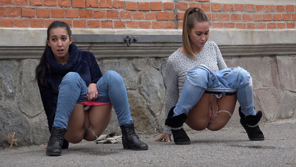 Anal on the street in public