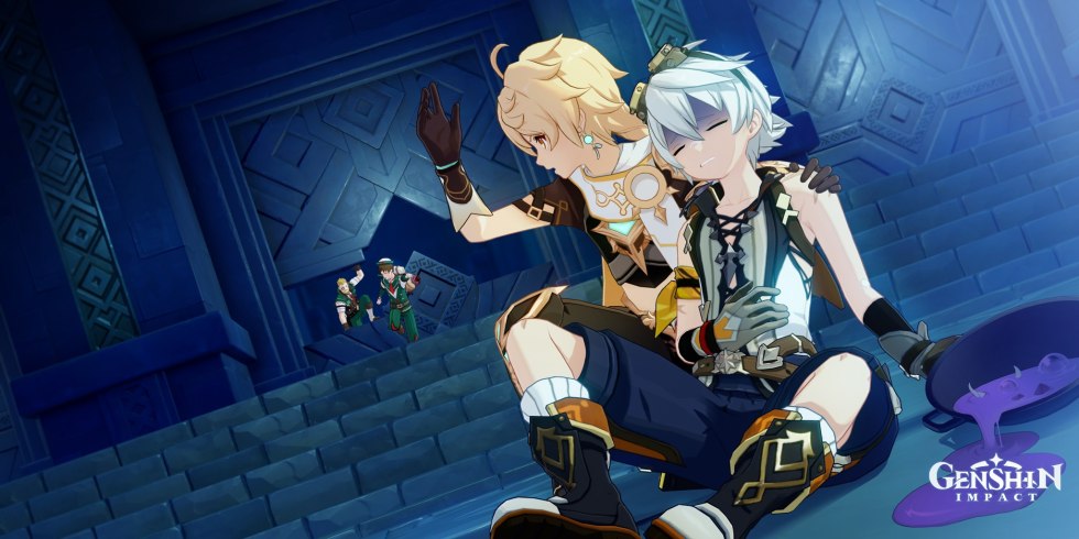 Mona and Slime Genshin