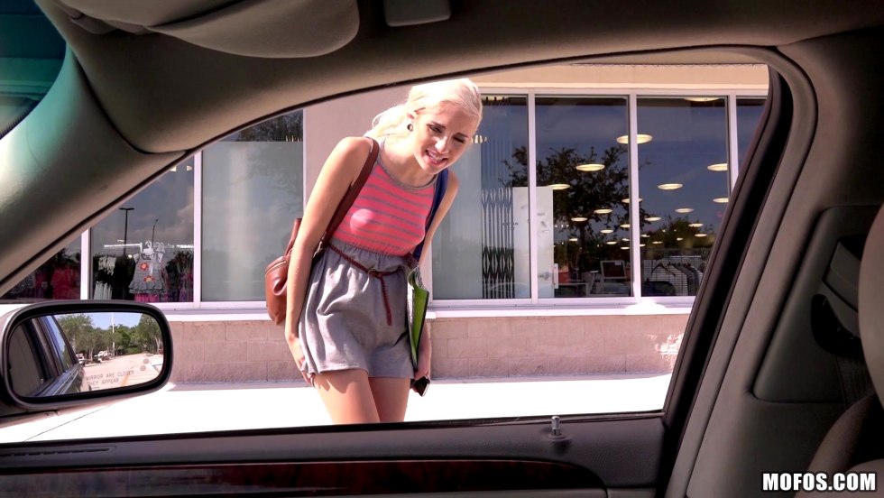 Naomi Woods in the car