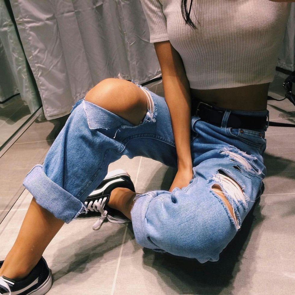 Jeans Stripped Captured