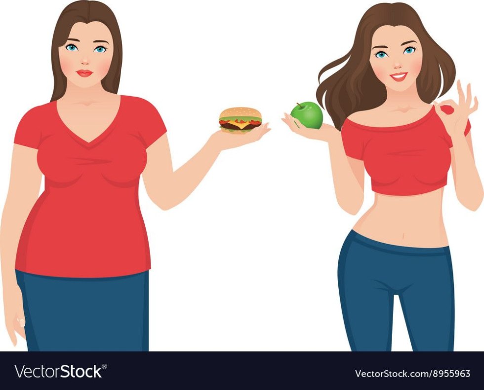 Losing weight drawing