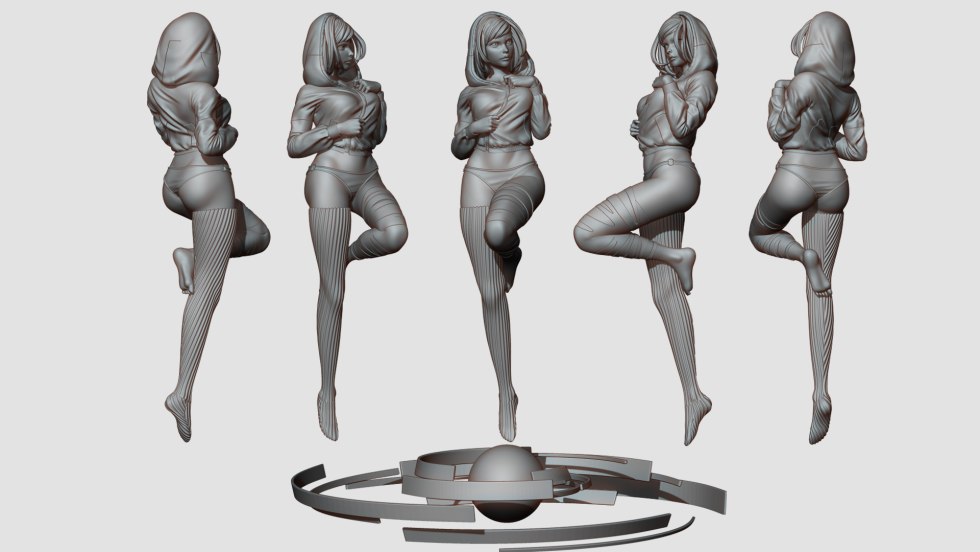 Female figure reference anatomy