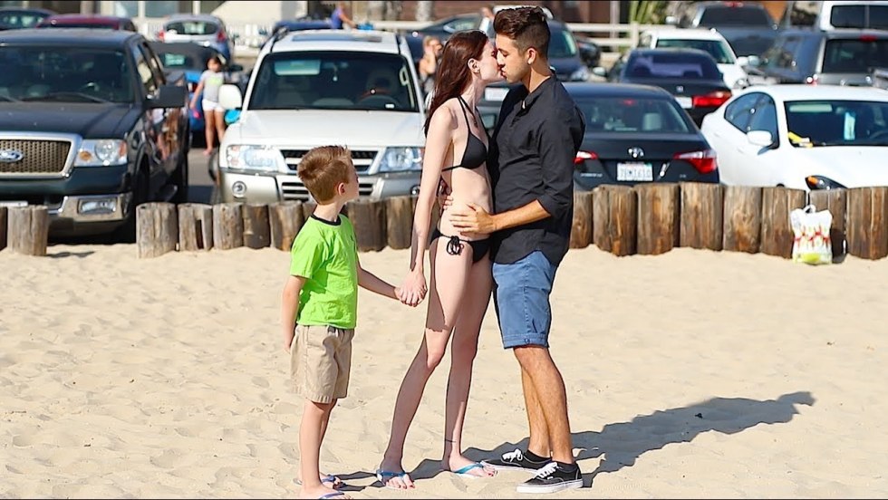 A man runs after a bus