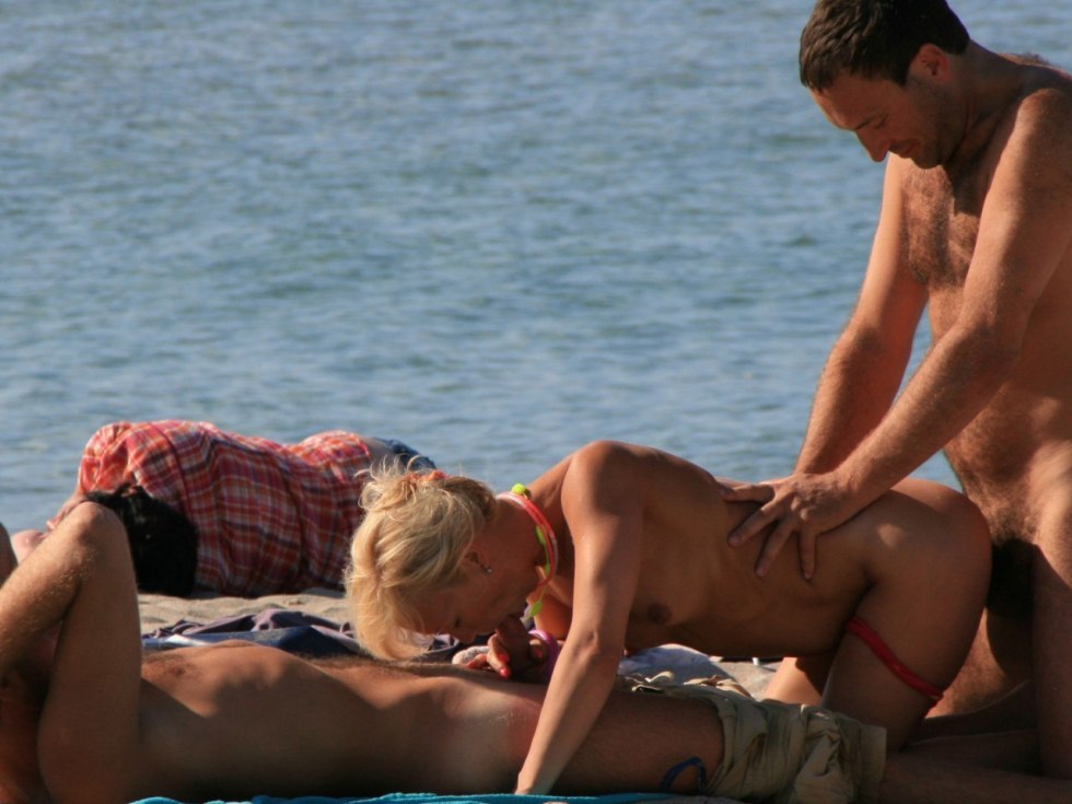 Naked rest in nature