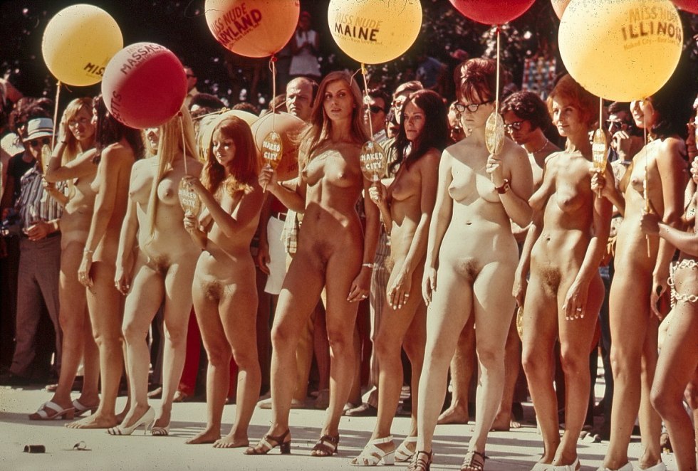 The girl undressed at the party