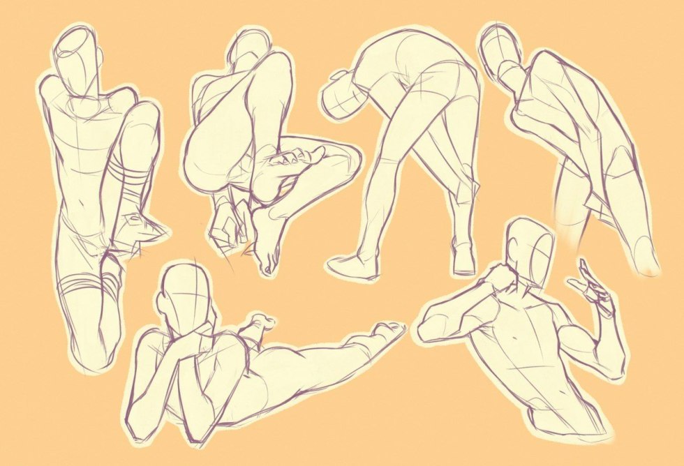 Anime poses