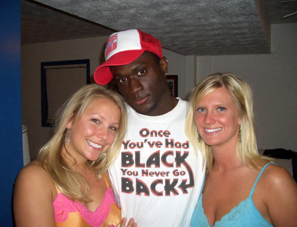 Blonde and African American amateur