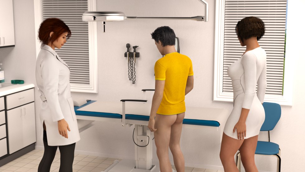 A man dresses a condom