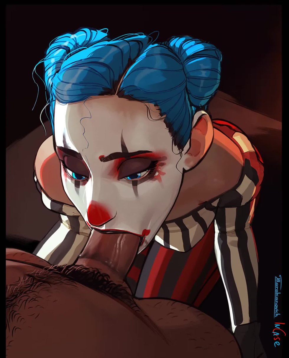 Pornographic circus clown BDSM