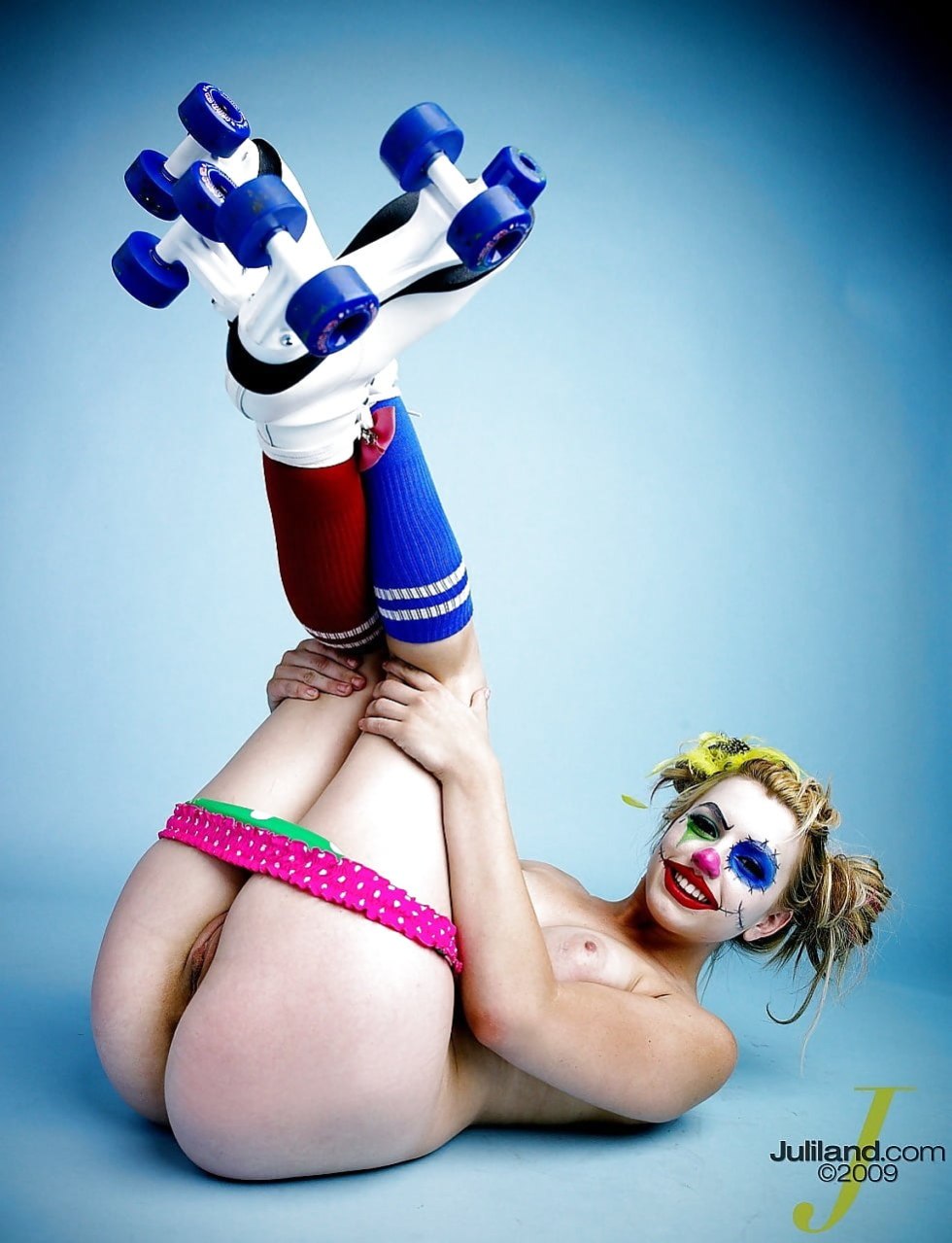 Erotic girls clowness