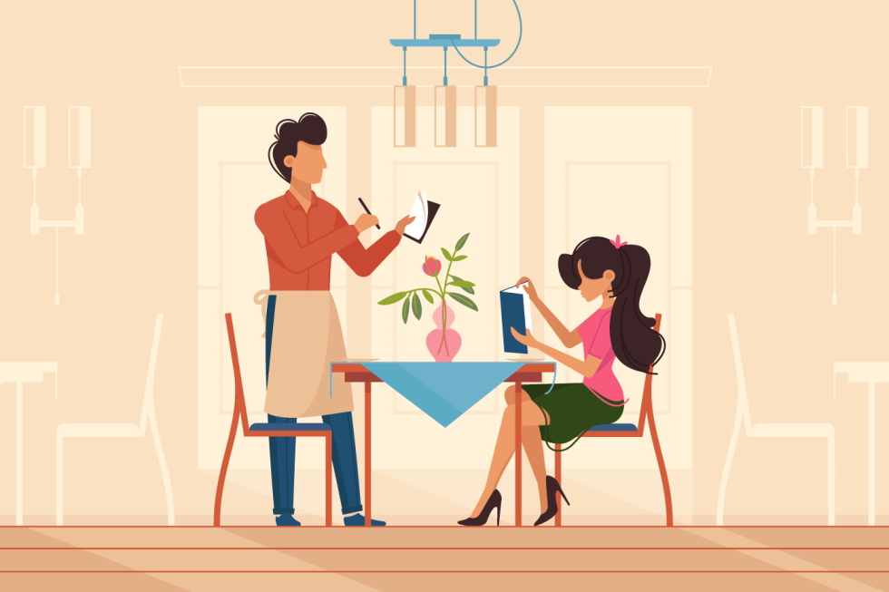 Cash register with a check