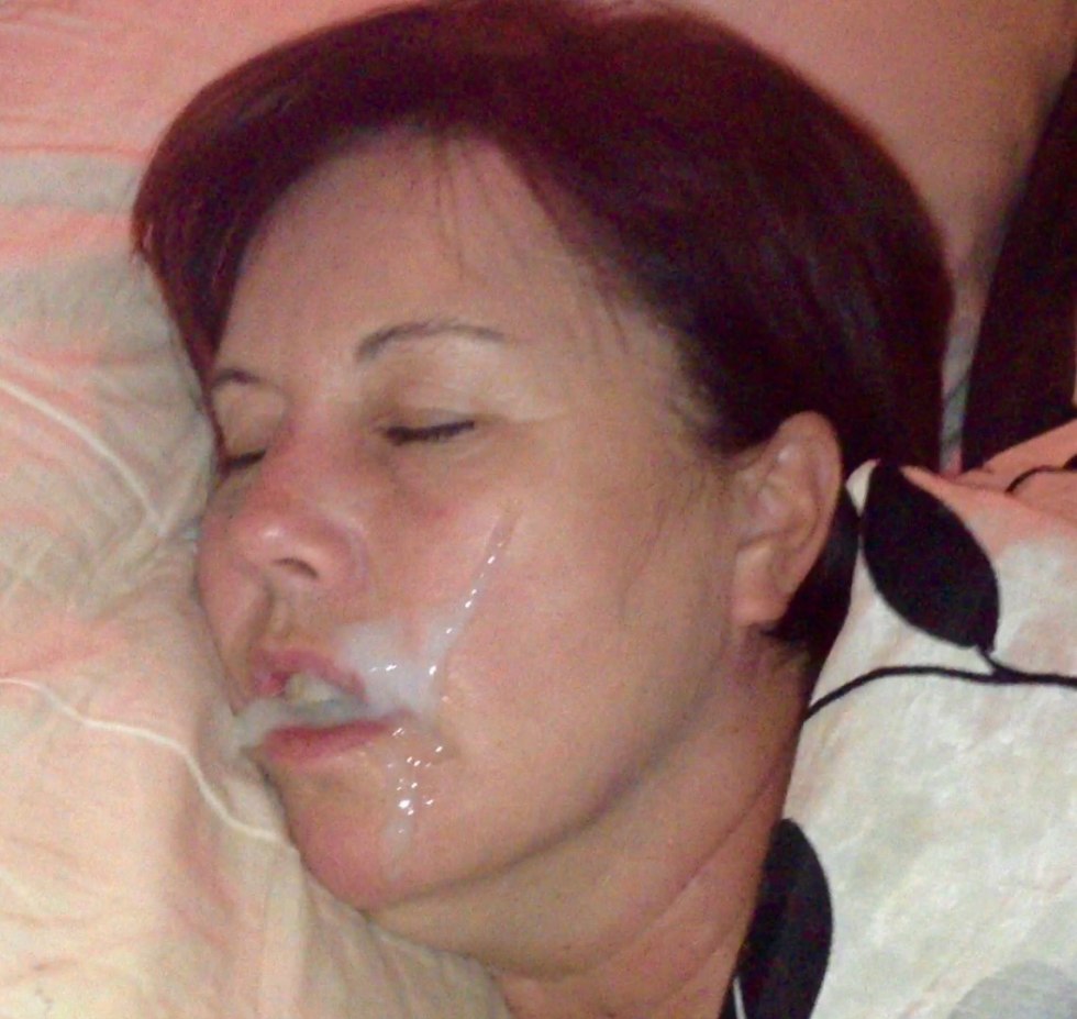 Cum on sleeping amateur