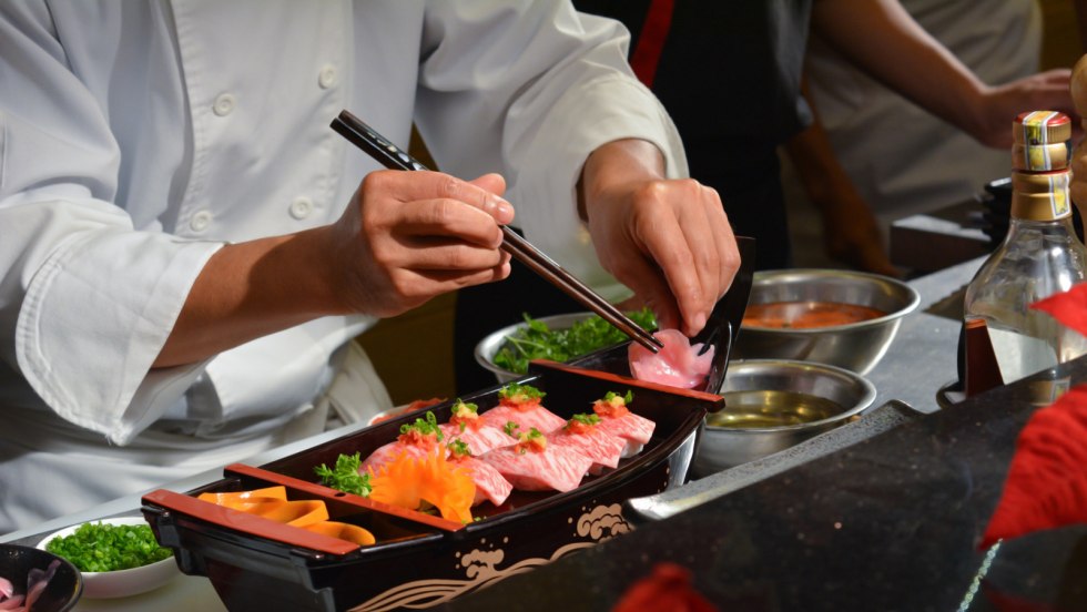 The kitchen is a cartoon cook