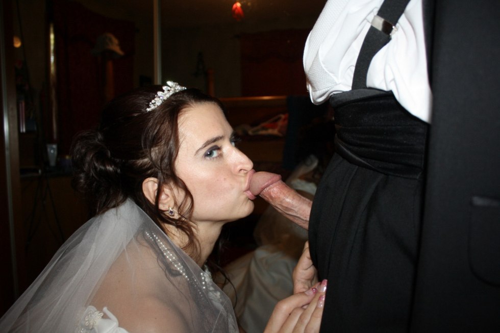 Brides sucking huge dick